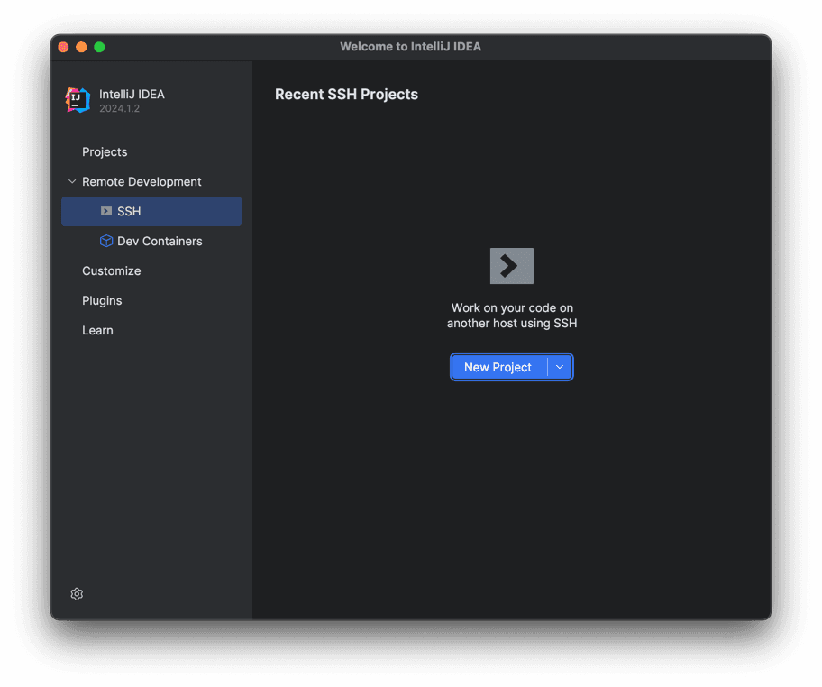 Connect using SSH