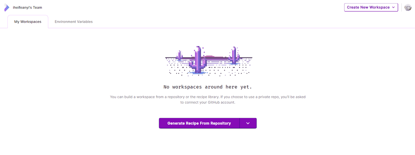 Create New Workspace